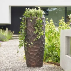 Cascara Vaas - Brons - D40H90 Cm [pallet] -Aanbiedingen Boom Licht Winkel 1951715016