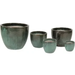 Glazed Egg - Moss Green - D60H52 Cm [pallet] -Aanbiedingen Boom Licht Winkel 1954466736