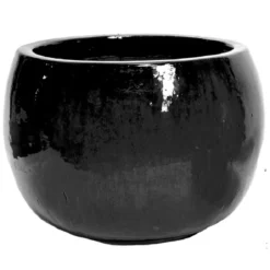 Glazed Bowl - Shiny Black - D53H38 Cm [pallet]